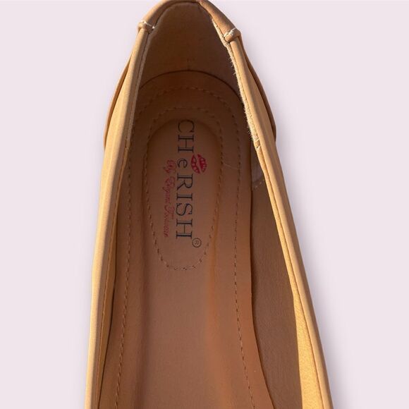 New without Box Cherish Tan Flats Size 11 - Picture 4 of 6